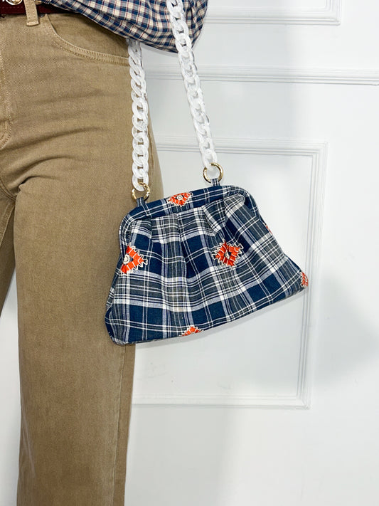 Bolso de Cuadros con Asa de Cadena | Gotemburgo