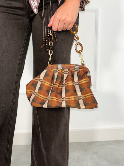 Bolso de Cuadros con Asa de Cadena | Gotemburgo