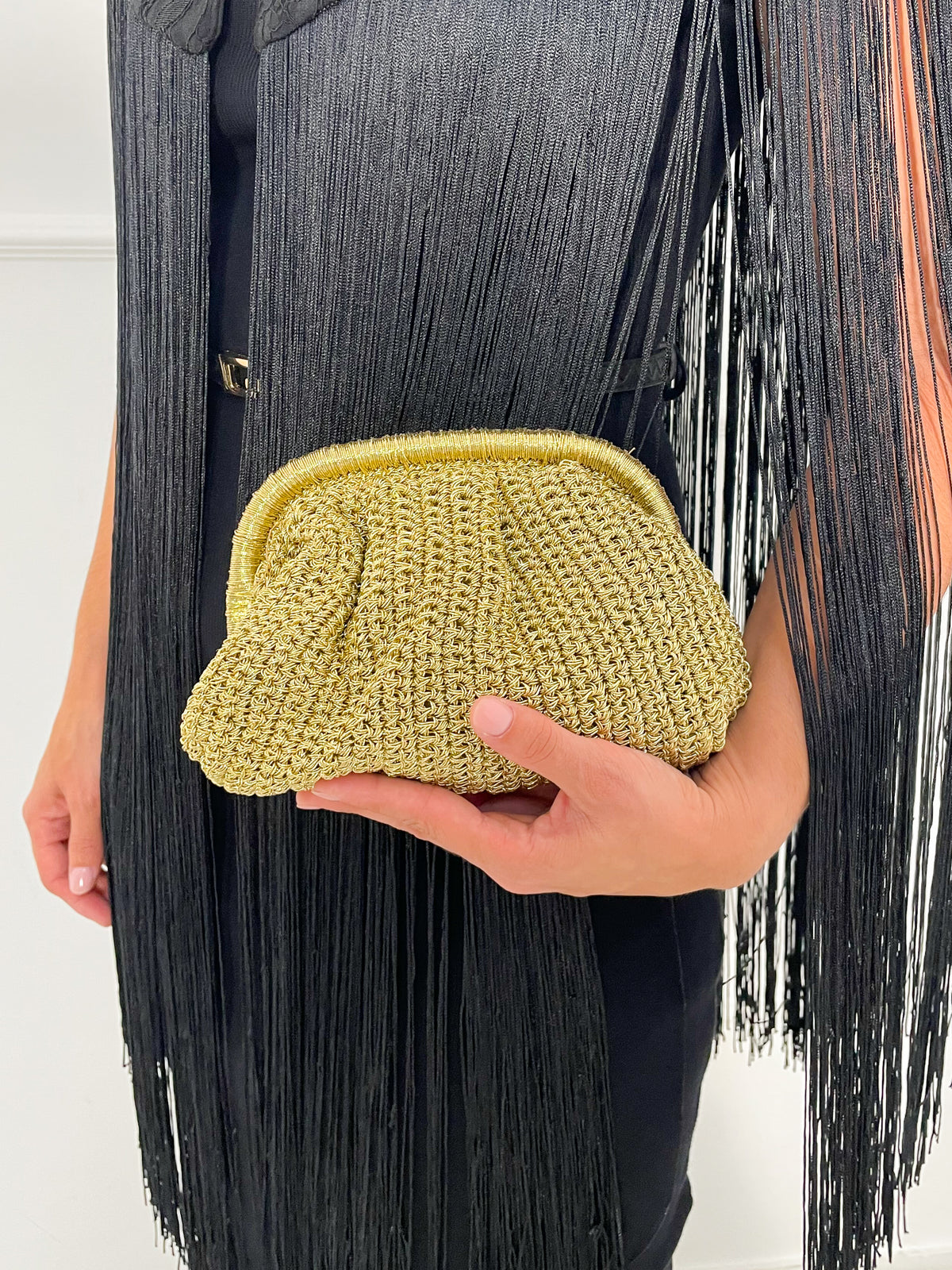 Bolso de Mano Trenzado con Boquilla | Deauville