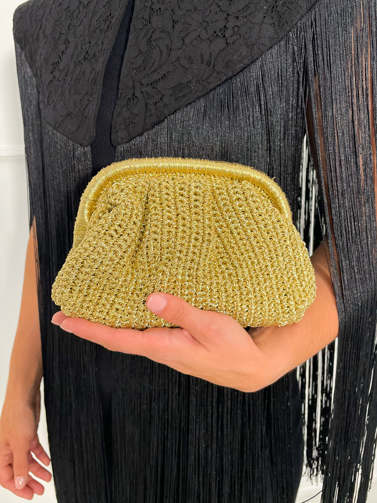 Bolso de Mano Trenzado con Boquilla | Deauville