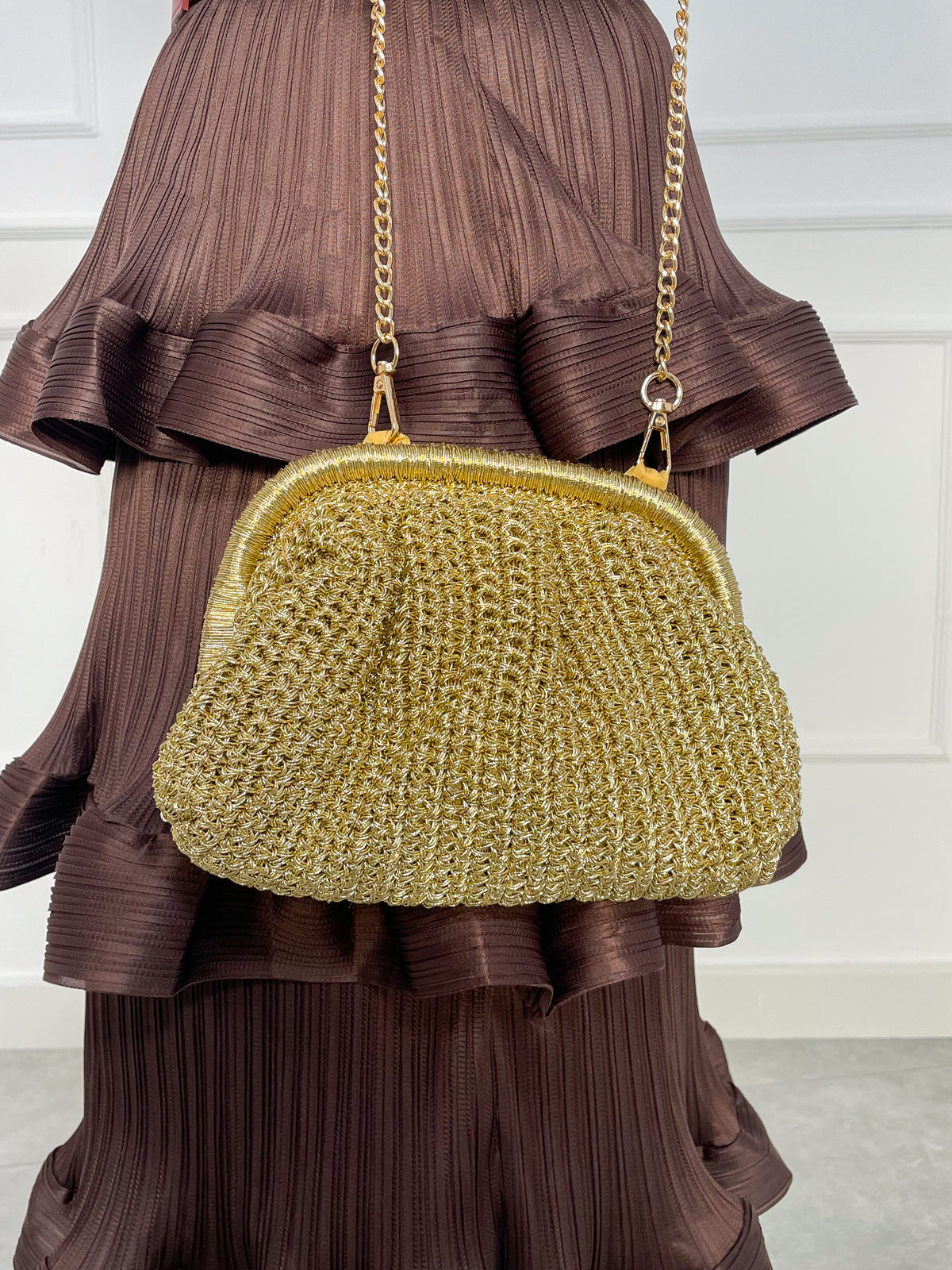Bolso de Mano Trenzado con Boquilla | Deauville