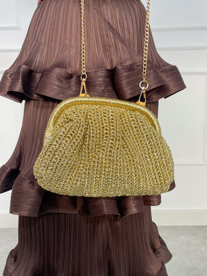 Bolso de Mano Trenzado con Boquilla | Deauville