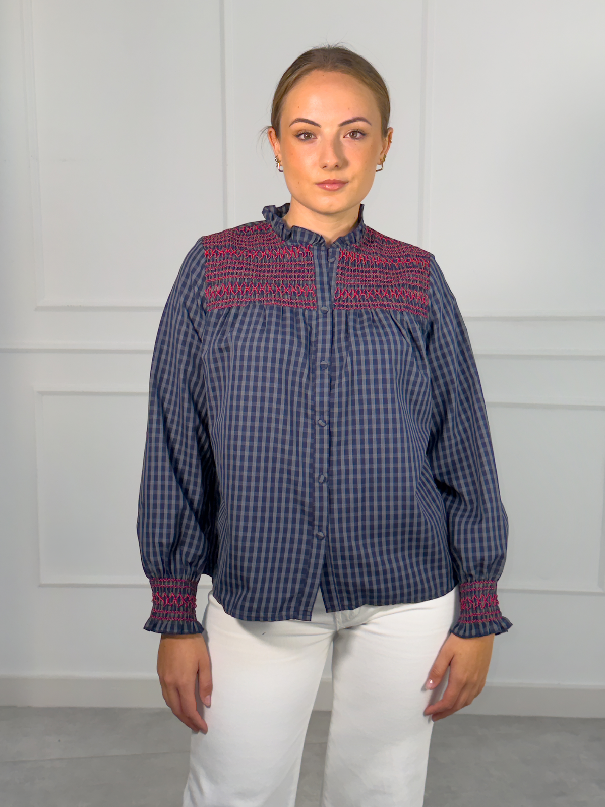 Camisa Milán en azul marino