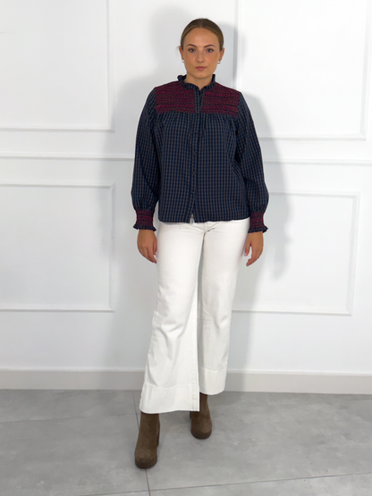 Camisa Milán en azul marino