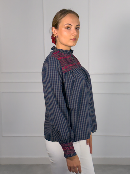 Camisa Milán en azul marino