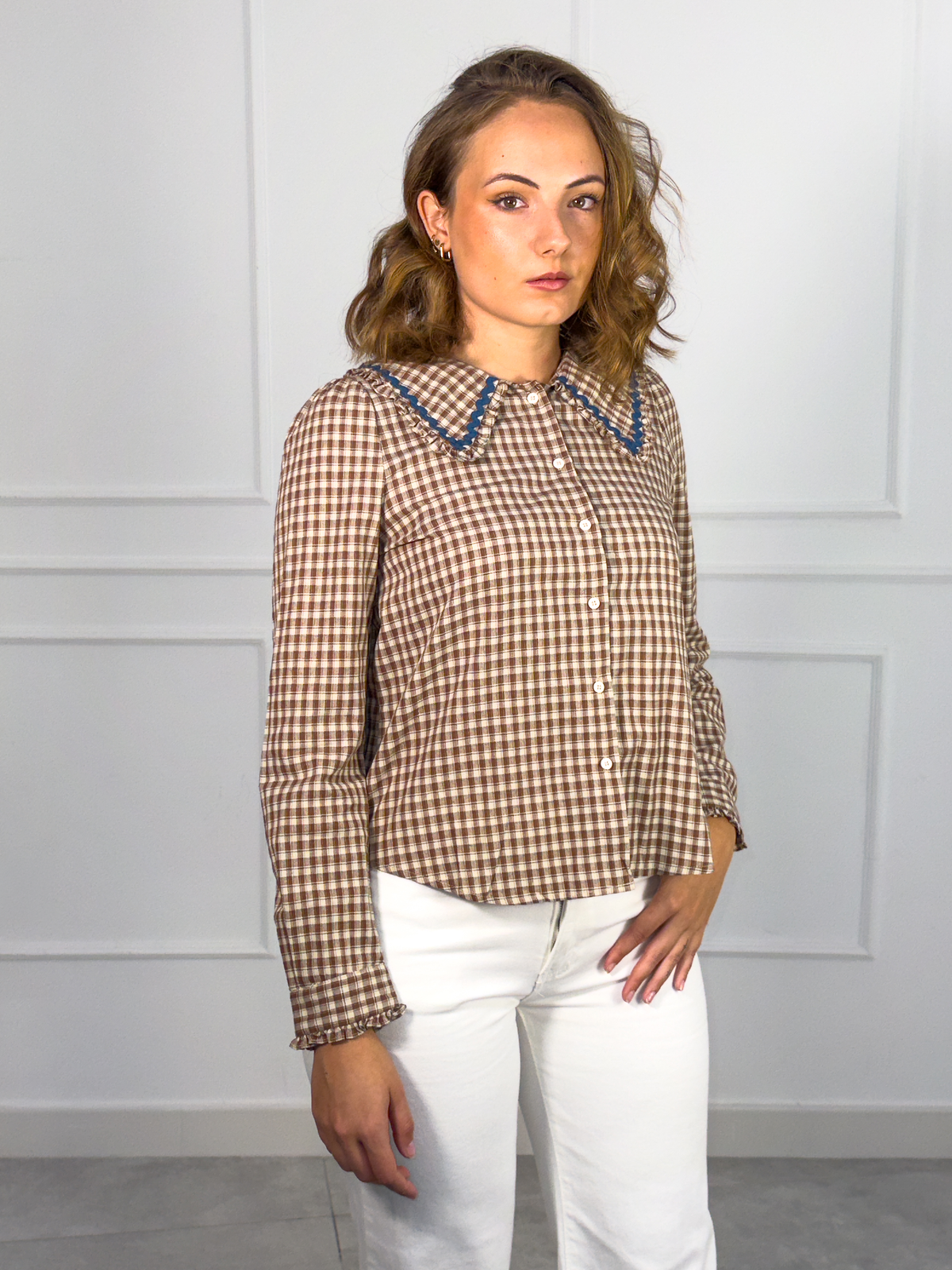 Camisa Génova en marrón