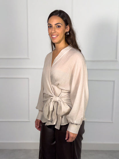 Camisa | Lino - Beige