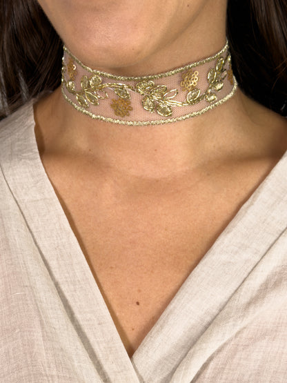 Collar Choker Dorado | Cracovia