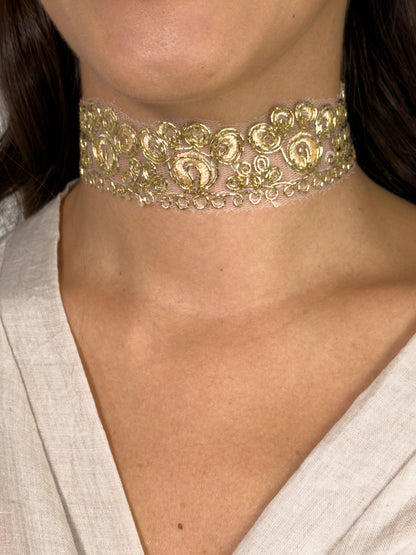 Collar Choker Dorado | Cracovia