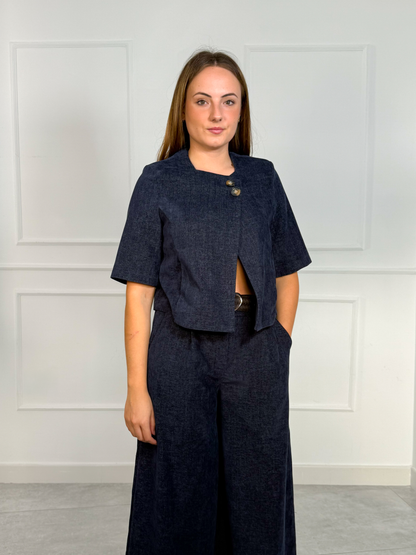 Chaqueta Cropped de Manga Corta | Zagreb