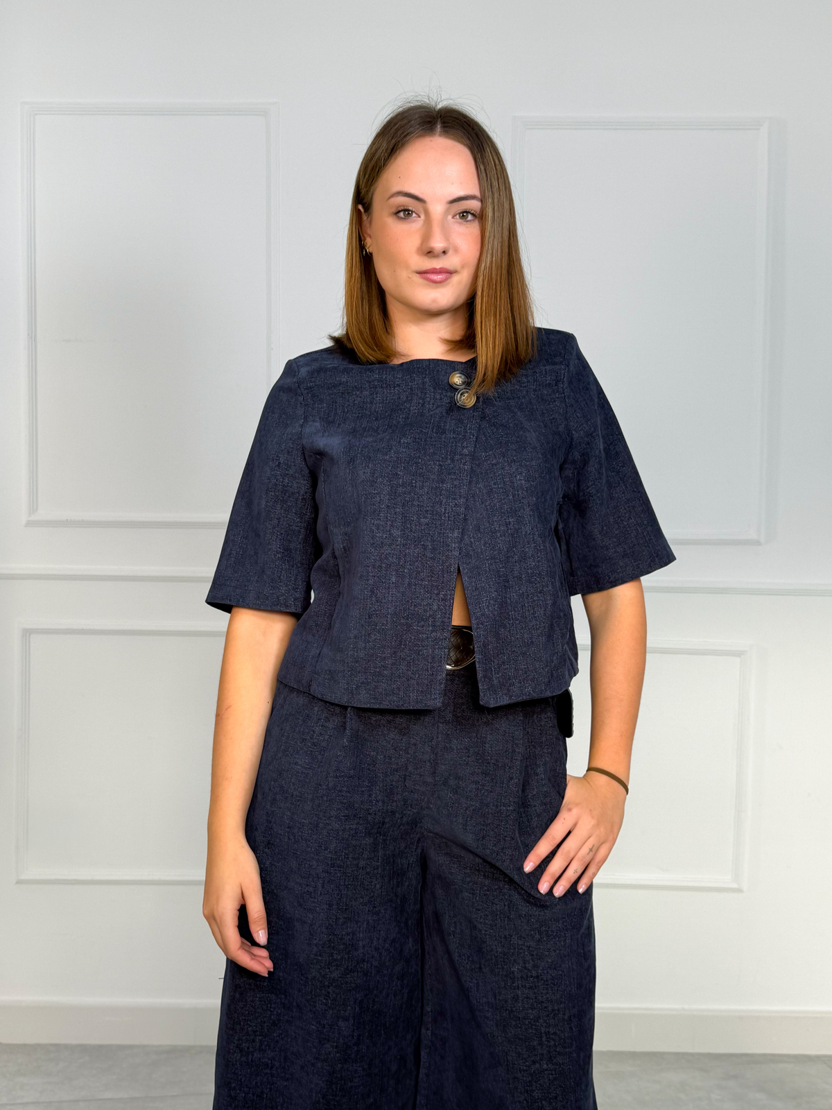 Chaqueta Cropped de Manga Corta | Zagreb