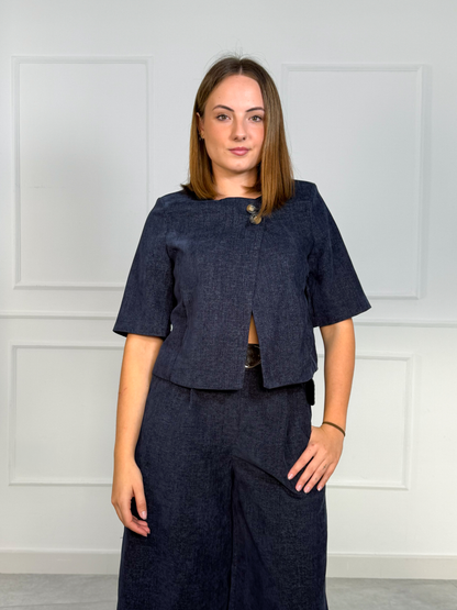 Chaqueta Cropped de Manga Corta | Zagreb