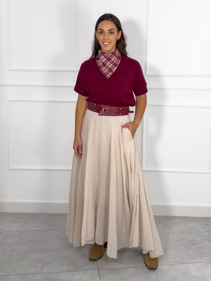 Jersey Liso de Corte Recto | Sofía