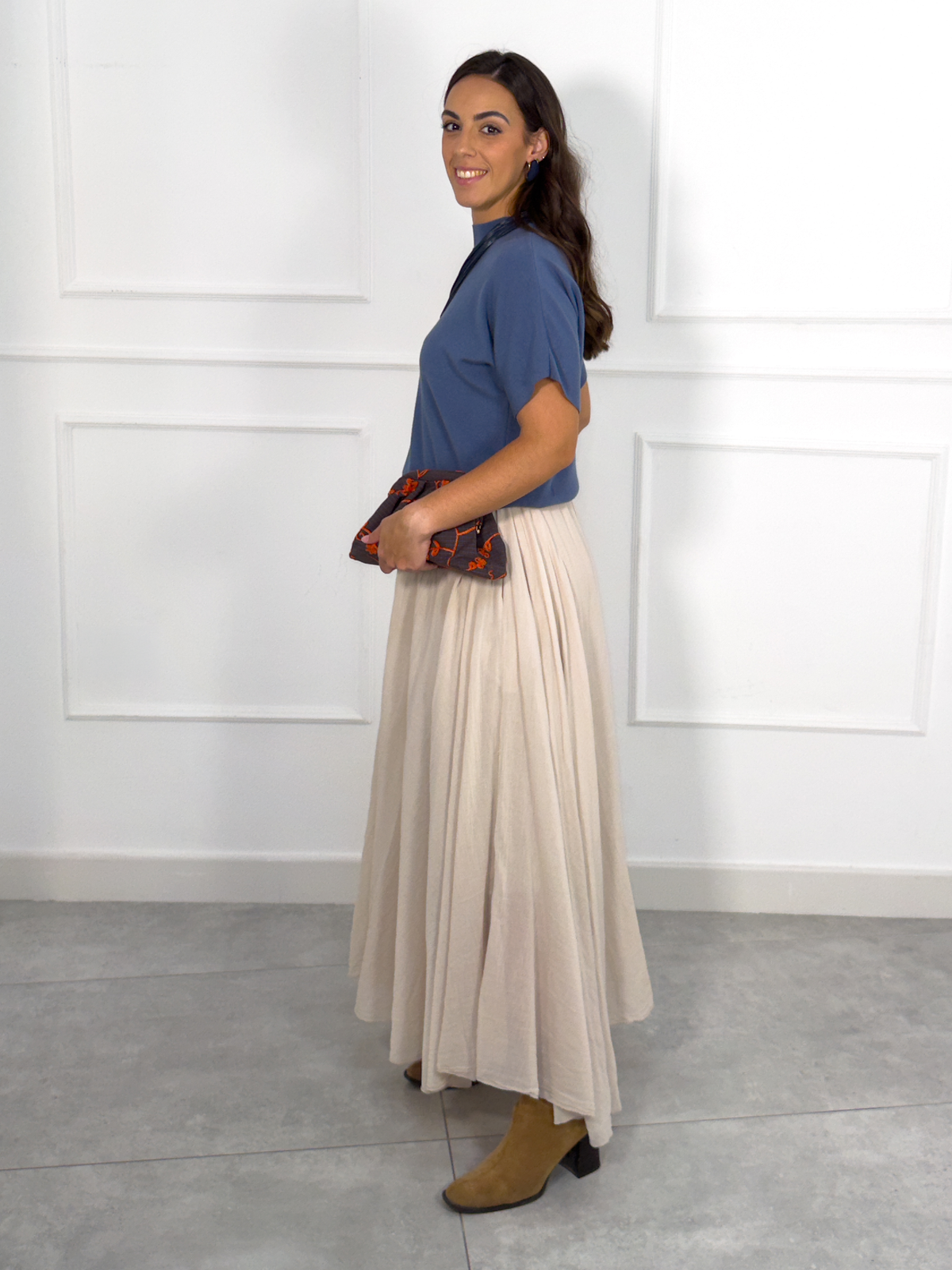 Falda Lisa Beige | Malmö