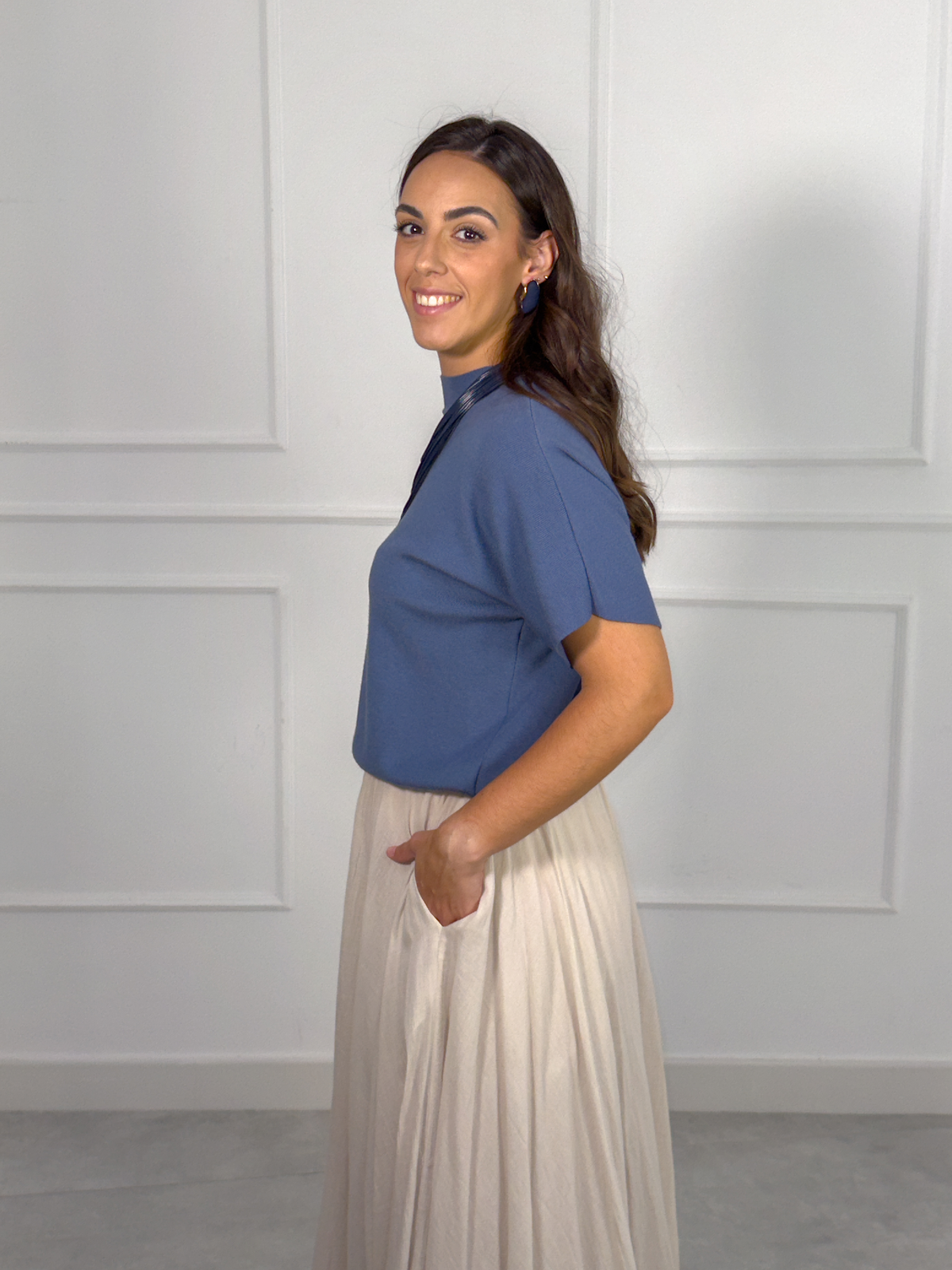 Jersey Liso de Corte Recto | Sofía