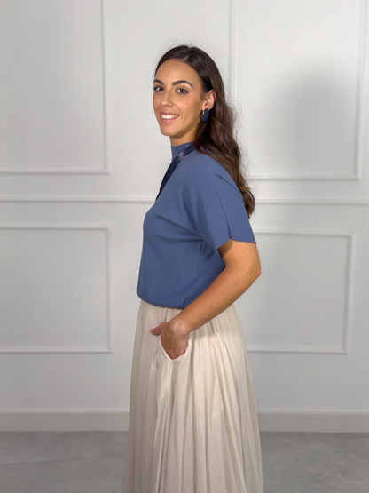 Jersey Liso de Corte Recto | Sofía