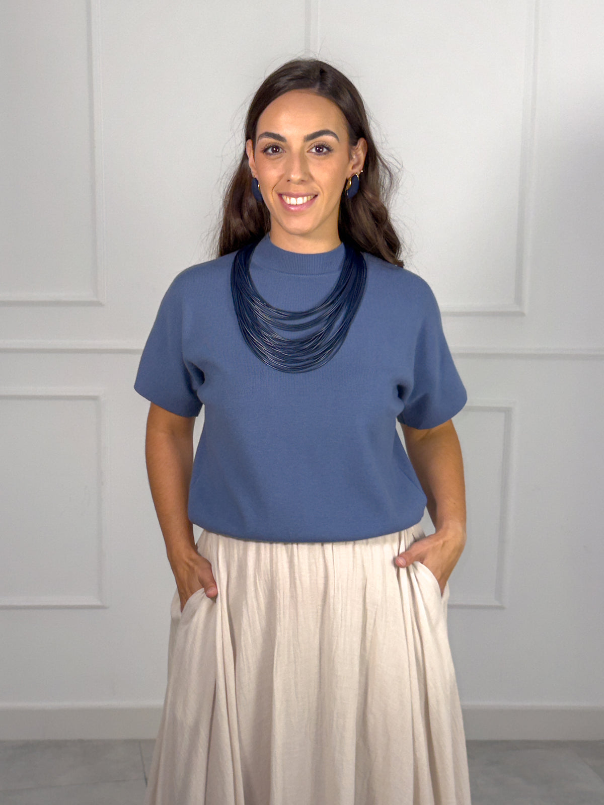 Jersey Liso de Corte Recto | Sofía