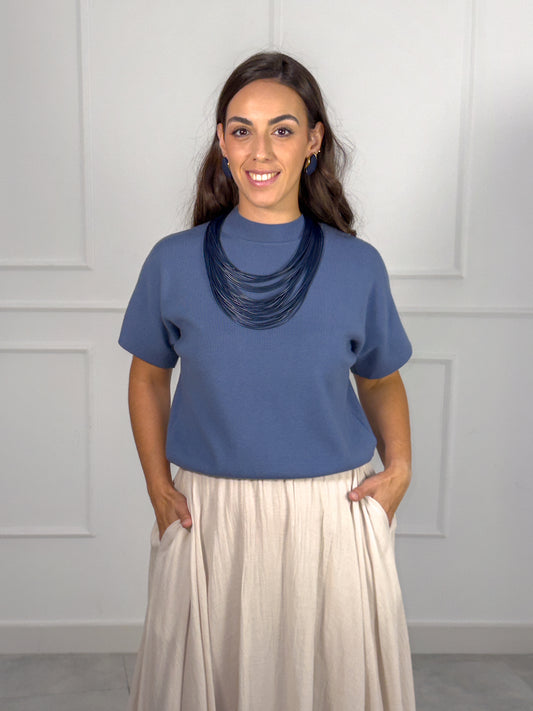 Jersey Liso de Corte Recto | Sofía