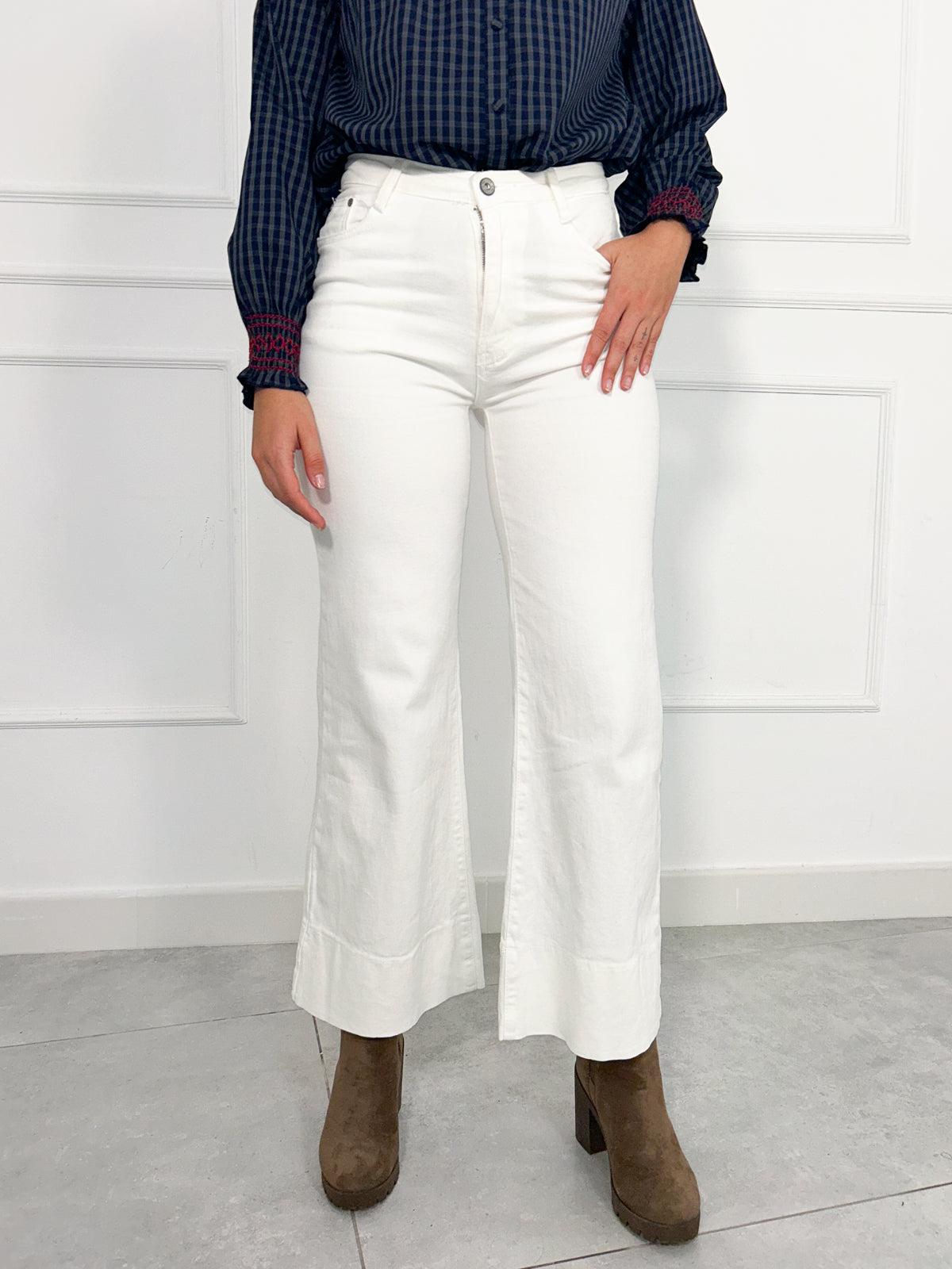 Pantalón Tejano Blanco | Vigo