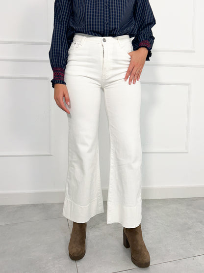 Pantalón Tejano Blanco | Vigo