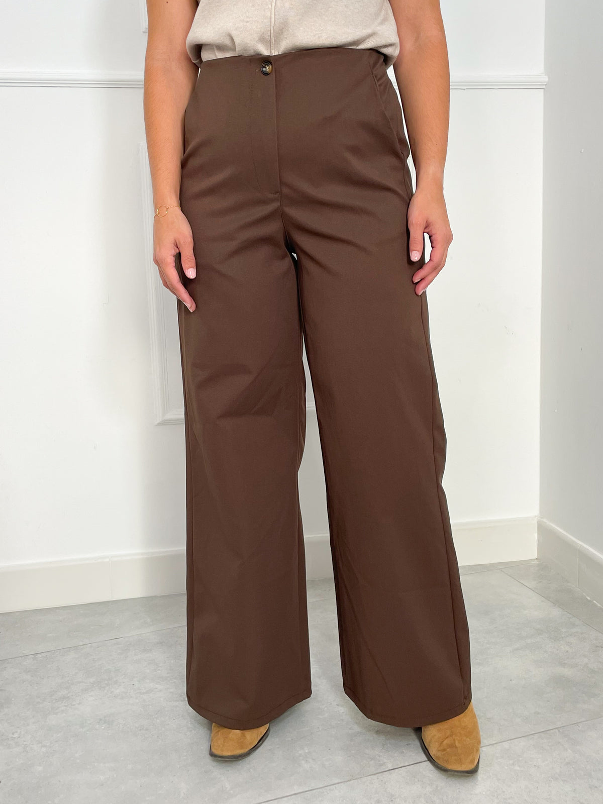 Pantalón Ancho de Tiro Alto | Reims