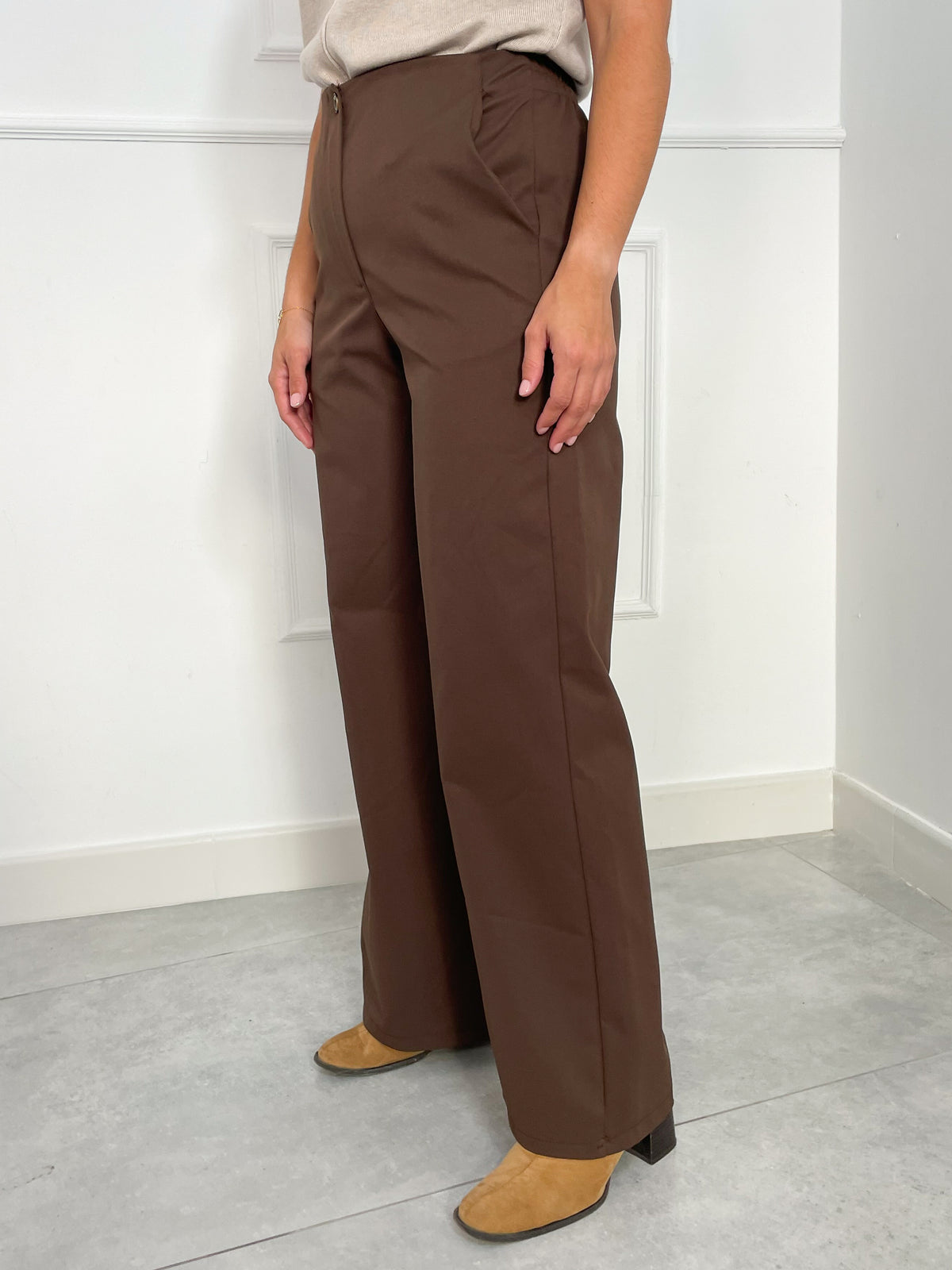 Pantalón Ancho de Tiro Alto | Reims