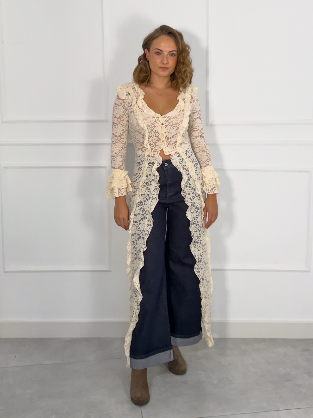Pantalón Ancho Azul Marino | Tarragona