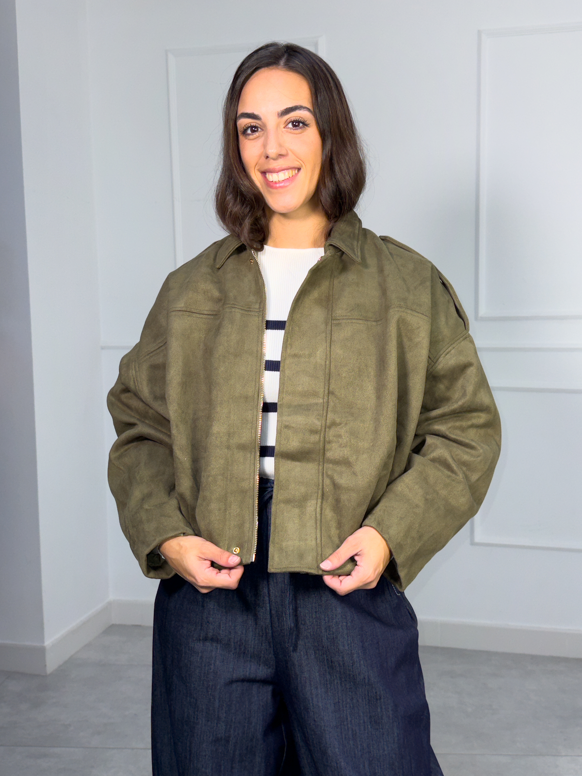 Chaqueta Bomber con Cremallera | Bilbao